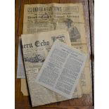 British WWII Newspapers and leaflets, The Northern Chronicle dated 1942 "Allies Advance on