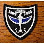 S.A.S./Malayan Scouts cloth formation sign/badge, commemorative patch for the division.
