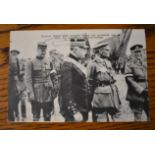 French WWI RP Postcard of the presentations of Order of Saint Michel and Saint George to General