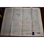 Map-Scotland-Sollas-War Office Edition-Ordnance survey map-sheet 22- published 1949-folded-good