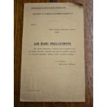 British Air Raid Precautions Instructions for the London & North Eastern Railway by C.H. Newton,