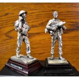 Royal Hampshire Art Foundry Pewter Soldiers (2), of The Royal Corps of Signals and SAS Regiment