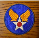 American WWII Army Air Force shoulder sleeve insignia worn by all personnel of the Army Air