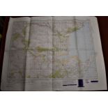 Map-Scotland-Dornoch-War Office Edition-ordnance survey map-folded-published 1949 sheet 21-good
