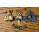 Royal Norfolk Regiment Cap Badges, Forage Cap and Beret Variants and single shoulder title