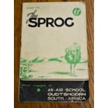 WWII Pamphlet 'The Sprog' the official magazine of the 45 Air School Oudtshoorn, South Africa