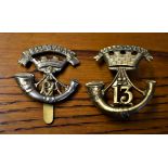 13th Prince Albert's (Somerset Light Infantry) Victorian Glengarry Badges (Gilding-metal and White-