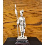 Royal Hampshire Art Foundry Pewter Soldier of the 9th Queen's Royal Lancers - 12cm High x 5cm's on
