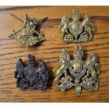 General Service Corps Cap Badges, four variants including: Beret Badge, WWII Plastic Economy and