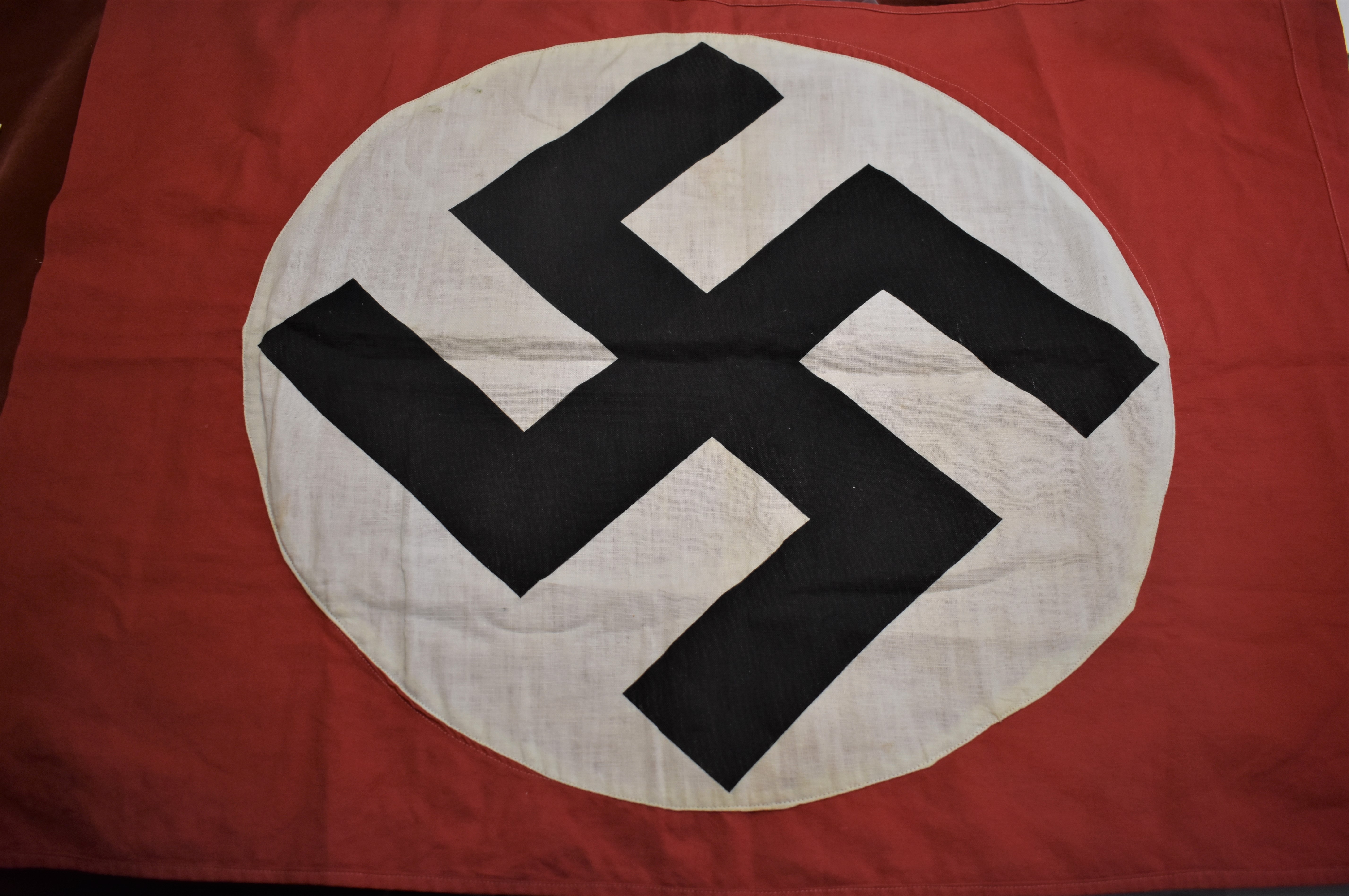 German NSDAP WWII Stitched Swastika Flag 53cms x 73cms