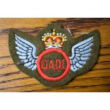British Royal Army Service Corps EIIR 'Q.A.D.I.' Qualified Air Despatch Instructor Wings