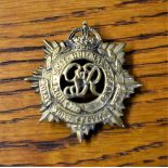 Royal Army Service Corps Geo VI WWII Cap Badge (Gilding-metal), with tab fittings.