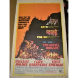 Film Poster - The Devils Brigade - vintage poster - United Artist 12" x 24"