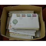 Great Britain First Day Covers in a box (300+) cheap!