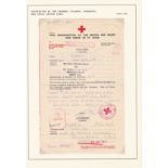 Channel Islands 1941-1942 German Occupation of Guernsey British Red Cross letter from issued to