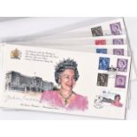 Great Britain (FDC's) 1996 (4 April) 70th Birthday H.M. Queen - Set of four Regional Issues and