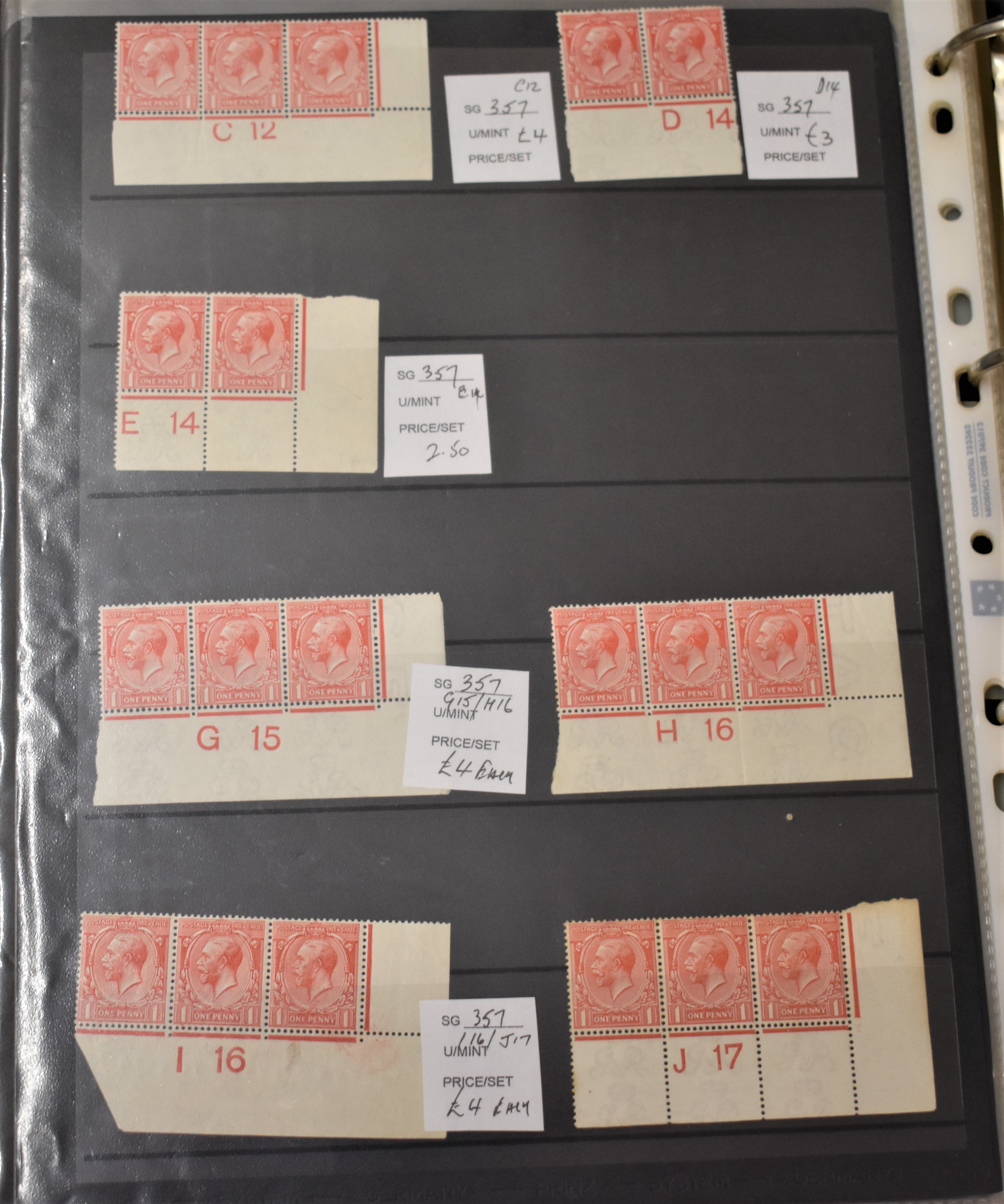 Great Britain EDVII Controls, K Geo V Controls, K Geo VI Controls and QEII Controls good stock, - Image 6 of 7