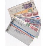 Ecuador Airmails - several censored small batch of covers (7)