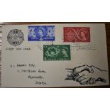 Great Britain 1957 World Scout Jubilee Official Scout Association First Day Cover with Sutton