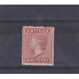 Antigua 1863-67 1d Vermillion, SG 7, m/mint. Cat £250