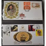 Great Britain (FDC's) 1997-2001 - A very fine collection in album, Benham FDC's, A/B, 72 FDC's.