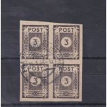 Germany 1946 Allied Occupation of East Saxony S.G. RE11 fine used 3pf Black of 4