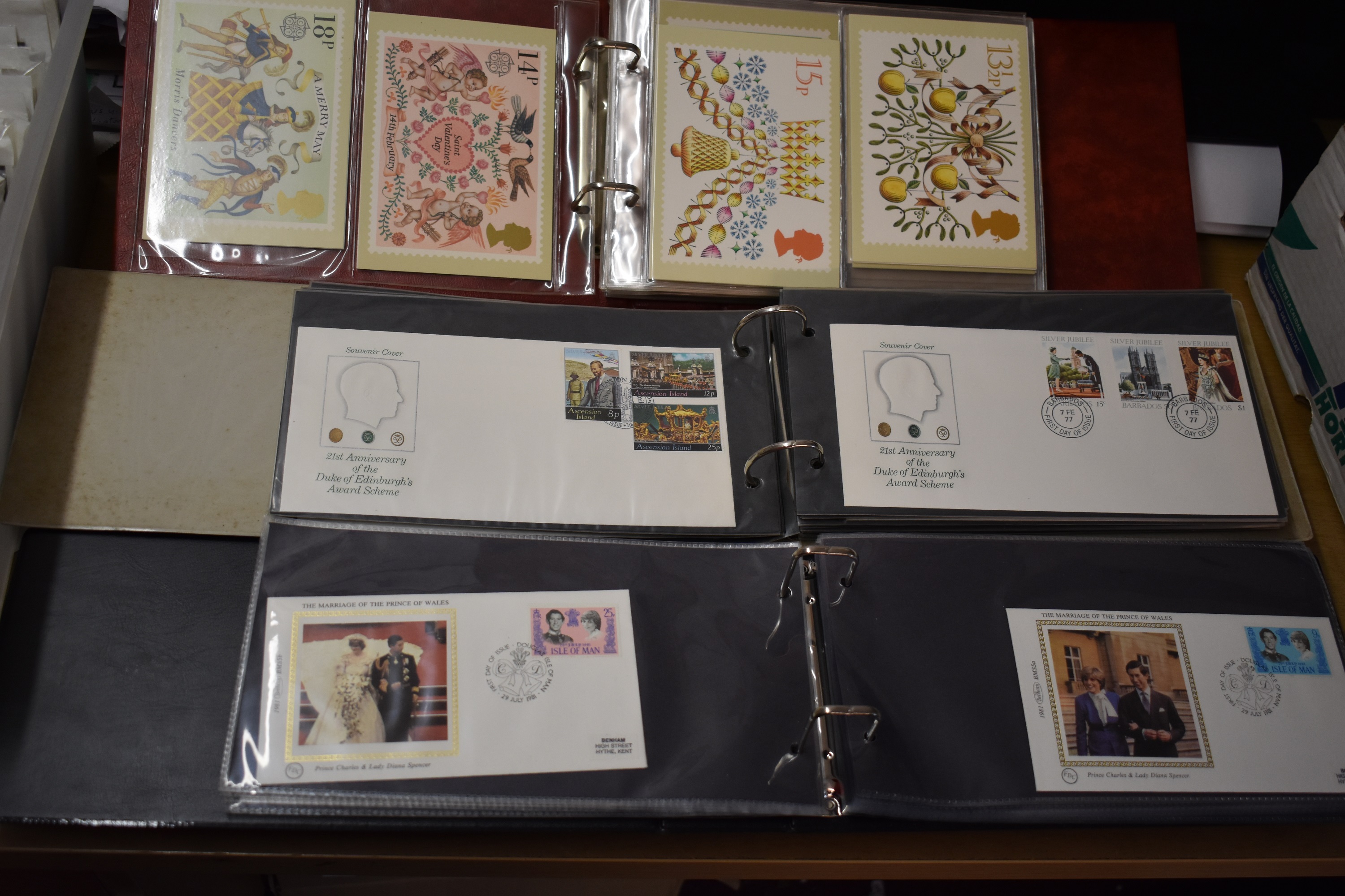 Benham Silk First Day Covers - An album of covers for the 1981 Royal Wedding, Great Britain 1973-