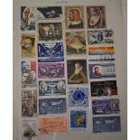 France - A collection of fine used commemorative issues on approx 50 pages, unpicked with Airmails