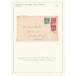 Channel Islands 1942 German Occupation of Guernsey envelope posted within Guernsey cancelled 7/2/