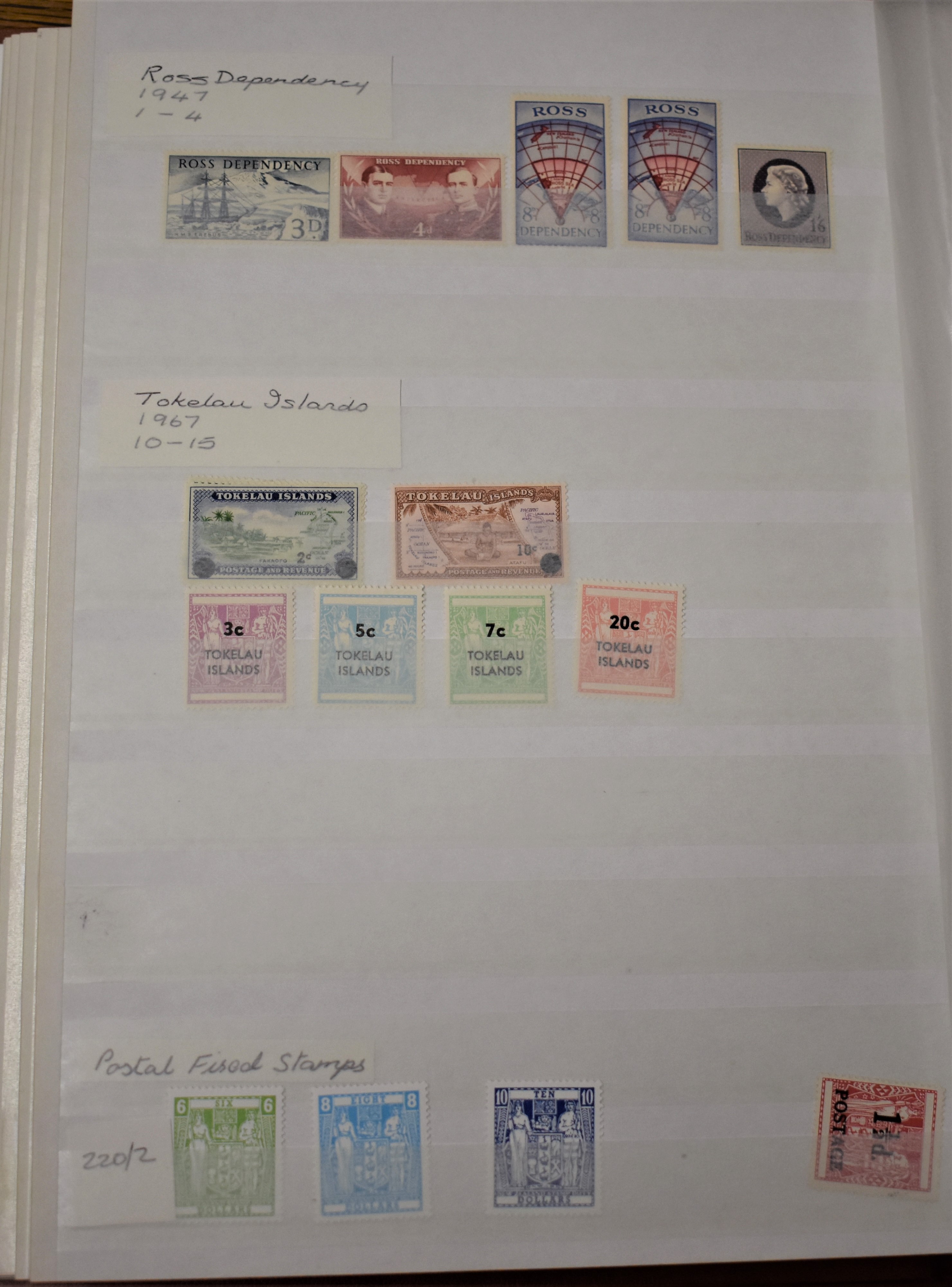 New Zealand 1977-1986 U/M Mint sets in a stockbook, life Insurance 1947-1981, Postal Fiscals 6, - Image 2 of 4