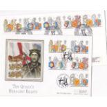 Great Britain 1998 (24 Feb) Queen's Beasts set on Order of the Garter Windsor h/s FDC and set on