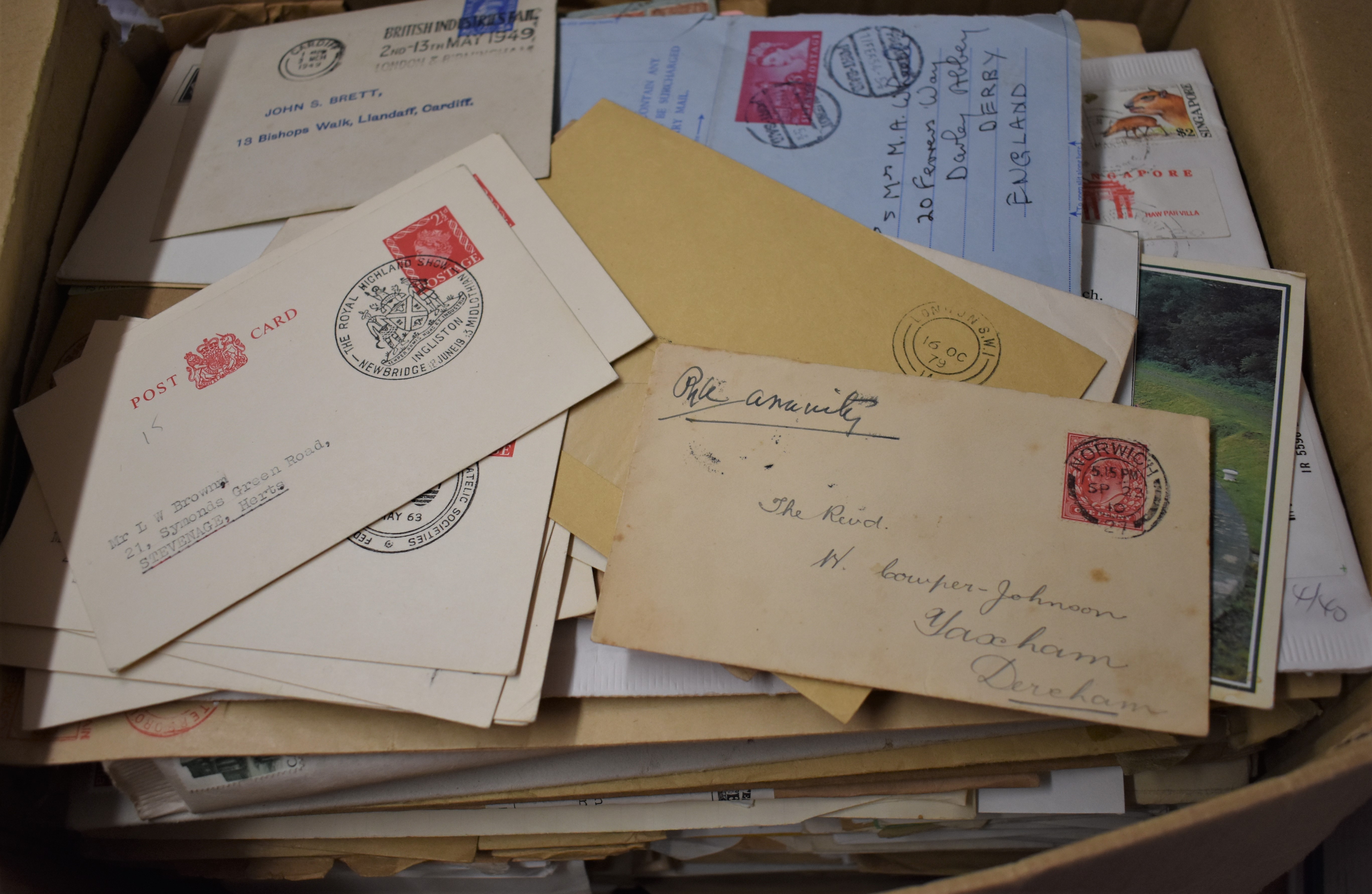 A Cover Accumulation mostly GB much to an eminent philatelic expert all envelopes kept many