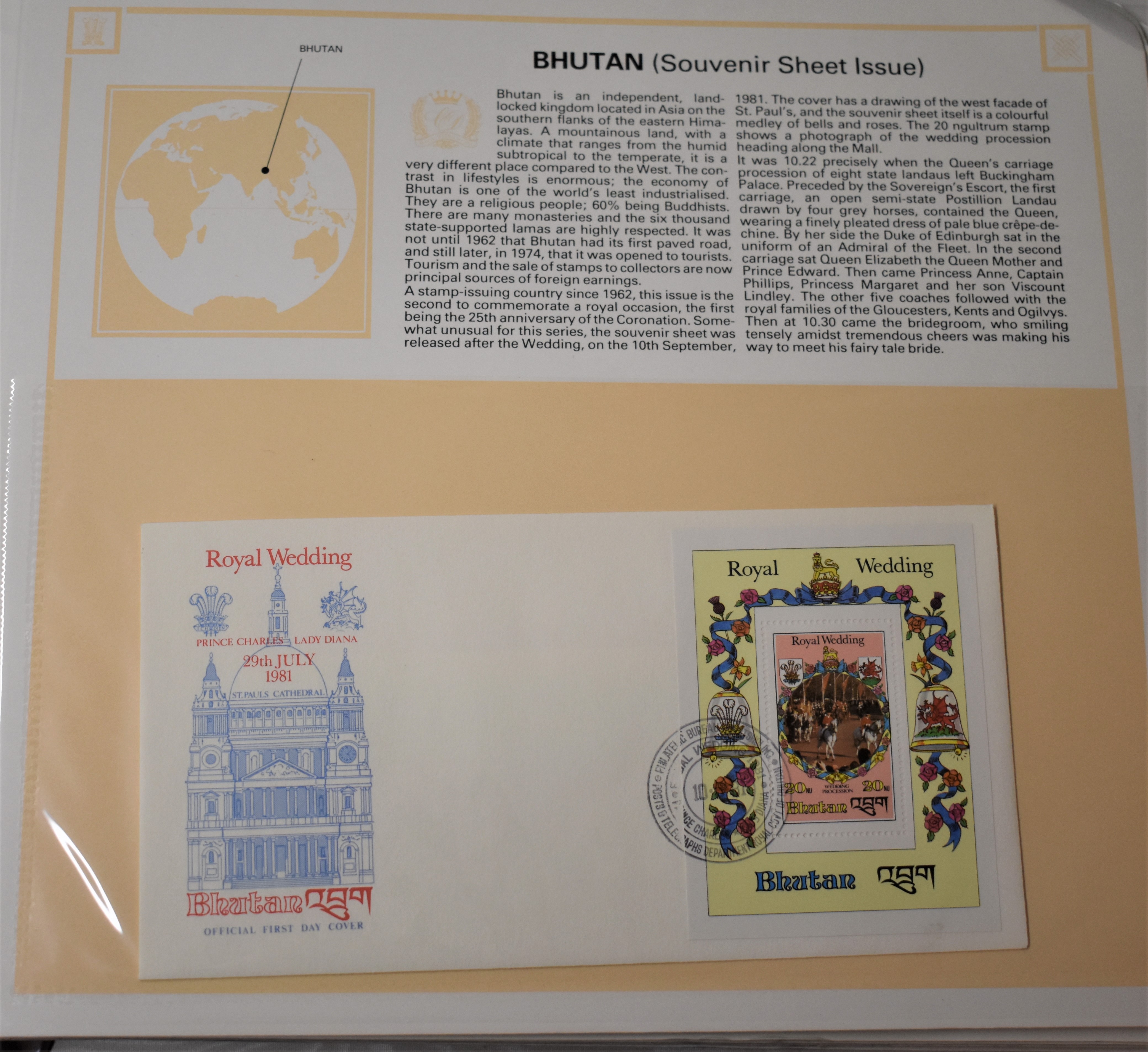 Great Britain - Royalty Collection 1986 Royal Wedding in an album with u/m mint, First Day Covers