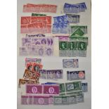Great Britain QEII Mint Pre-decimal stock sets, blocks, commemoratives with duplications, some