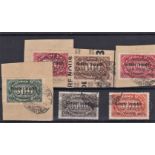 Germany 1923 Provisional inflation optd Stamps cancelled 23/11/1923 Vreden