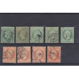 France 1862 definitives S.G. 89 used 5cx5 Cat value !4.50 each and S.G. 97 used 40cx4 Cat value £7.