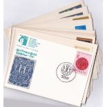 Poland 1973 Collection of 2 unaddressed postcards and 10 unaddressed envelopes issued for the 19th