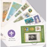 Maldives Islands Scouting 1985-1992 First Day Cover (6) incl's Min Sheet