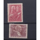 Portugal 1948 Birth Tercentenary St. Joao de Brito S.G. 1018 m/m Le (Cat value £16) and 1951