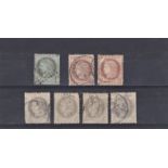 France 1870 definitive S.G. 185 1c used (Cat value £24), S.G. 187 2c usedx2 (Cat value £20 each) and