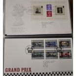 Great Britain (FDC's) 2007-2009 all with attentive better cancelations FDC, in a clean Royal Mail