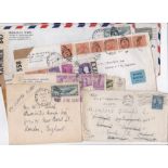 USA 1937-1946 WWII Covers many censored, Transatlantic Clipper etc. (8)