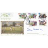 Great Britain 1994 (2 Aug) Summertime set on Benham, Gold FDC, Tribute to Lords, Kent CCC, Signed