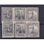 Madeira 1925 Charity Tax Stamps Marquis de Pombal S.G. C142-C144 m/m set, Madeira 1925 postage