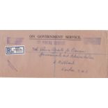 Malaya 1963 - On Government Service envelope registered Kuala Lumbar to crown Agents, Milbank with