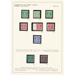 Channel Islands German occupation of Guernsey definitives S.G. 1a used, 1c u/m, 1d u/m Michel 1a,