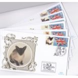 Great Britain FDC's 2005 (9 Sept) Cats, six Benham Gold FDC's each from customised Royal Mail Cats