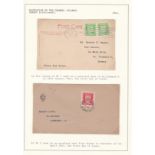 Channel Islands 1941 German Occupation one Posted within Jersey cancelled 29/1/1942 the First Day of