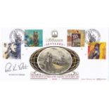 Great Britain FDC 1999 04/06 Settlers Tale signed Sir Robin Knox-Johnson BFDC 8 BLCS 154