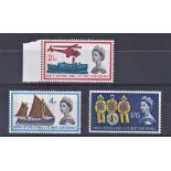 Great Britain 1963 Lifeboat phosphor set SG 639/41p UM mint